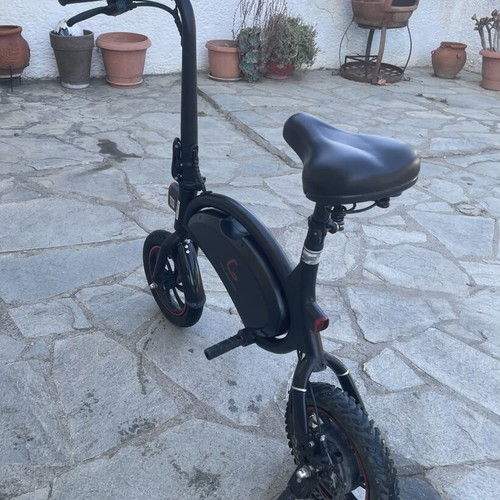 KUGOO electric bike, black with red details