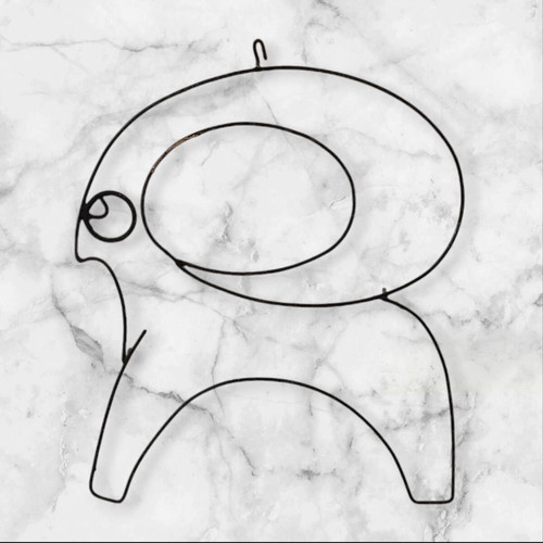 Wall Wire Art Aries Zodiac New 30x20 cm Heat Technique