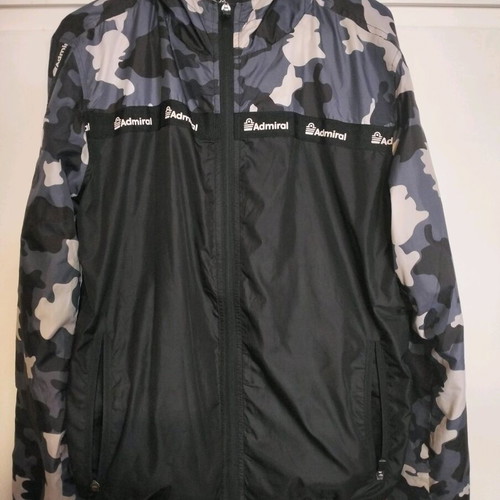 Admiral lightweight jacket with hood like new, gray