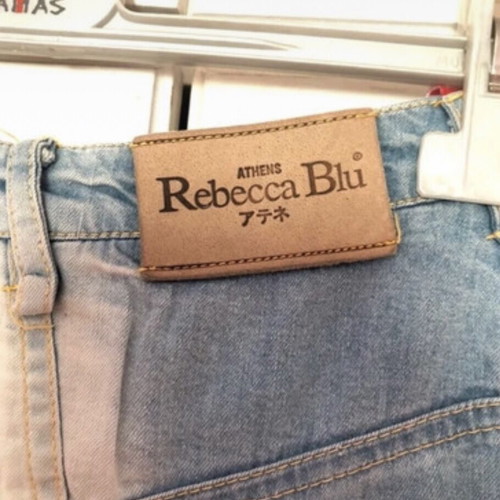 Rebecca Blu asymmetrical denim skirt like new, thin fabric, size S