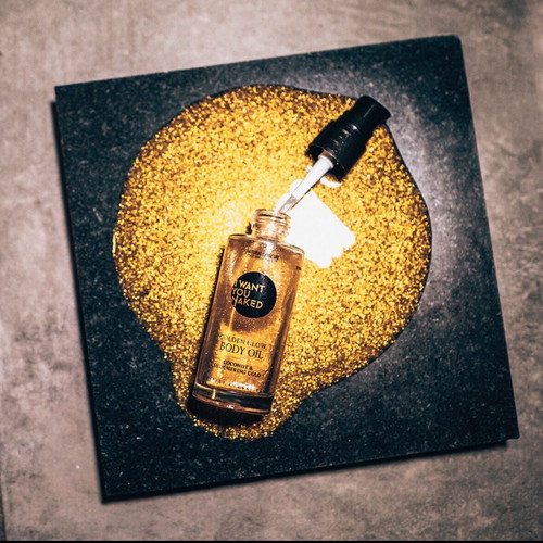 I WANT YOU NAKED Golden Glow Body Oil 100 ml like new