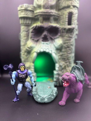 Vintage Mattel Masters of the Universe Battle Armor Skeletor & Panthor Duo Pack like new