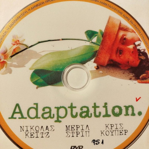 Adaptation DVD like new, 2002 movie with Nicolas Cage