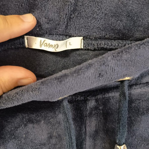 Velvet women's tracksuit Vamp like new, blue, size L