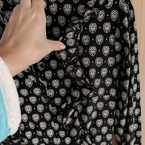 Desiree dress like new, size small, black and beige