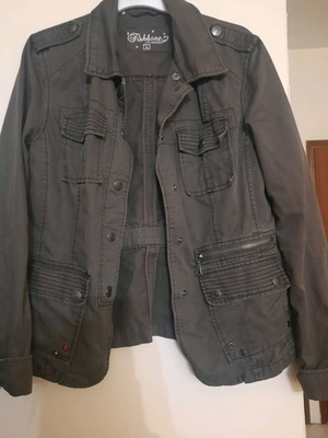 Spring jacket used, brown green, size M/L