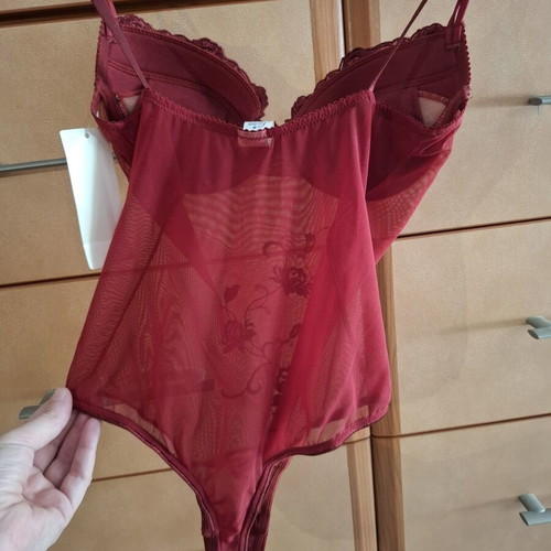 Luna bodysuit new, red, size S/XS