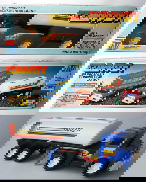 VINTAGE 80's CONVOY ΦΟΡΤΗΓΟ ΒΥΤΙΟΦΟΡΟ ΠΑΛΙΟ ΕΛΛΗΝΙΚΟ ΠΑΙΧΝΙΔΙ 39cm BB ΑΧΡΗΣΙΜΟΠΟΙΗΤΟ !