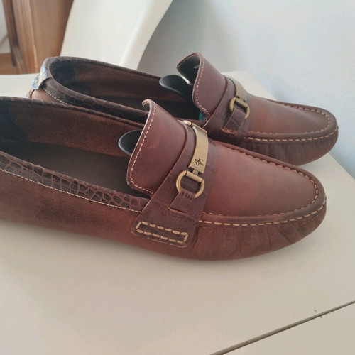 Cole Haan Men's Leather Loafers Size 42.5 Brown Like New