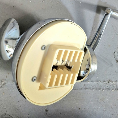 Vintage manual ice crusher used, Space Age design