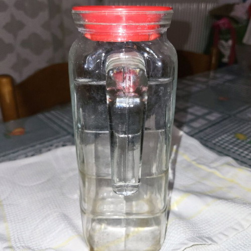 Glass Jug with Plastic Lid