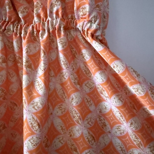 Be A Bee Couture maxi dress like new, XS/S, orange print