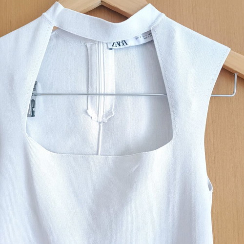Zara blouse white like new, size S