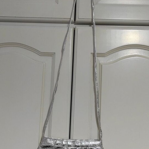 Silver small bag like new, handheld and crossbody