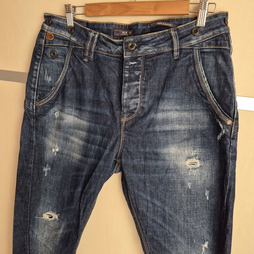 Staff Jeans & Co. BEN tapered jeans used, size M, dark blue denim