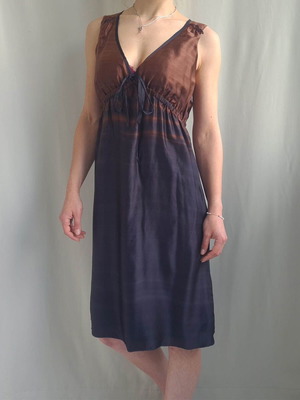 Summum silk dress new, size 36 / S, black and brown