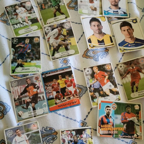 Football player cards and stickers like new