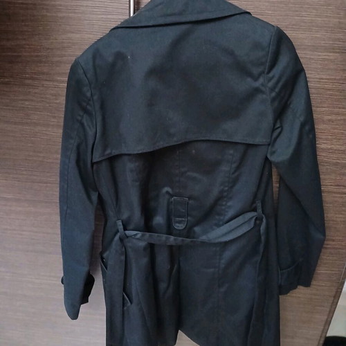 Costa Blanca black trench coat like new, size S