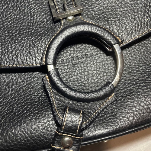 Barbara Milano shoulder bag handmade genuine leather in excellent condition