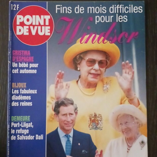 Point de Vue magazine Queen Elizabeth April 1999