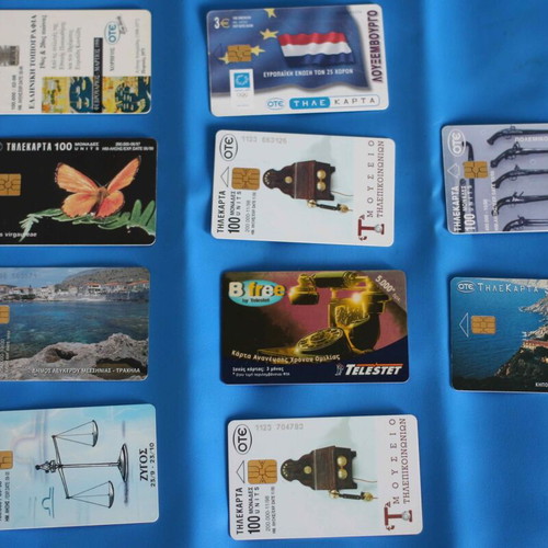 Open used phone cards, pack of 110 pieces