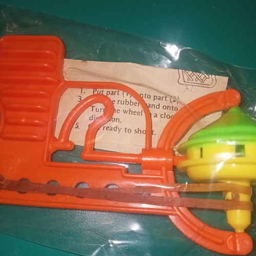 Space gun 80s with rubber wear, suitable for collection