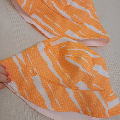 Orange hats new, set of 2 pieces