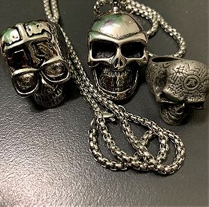 Goth metal κοσμήματα  σετ