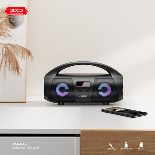 XO-F40 Portable Wireless Speaker new with LED and IPX5