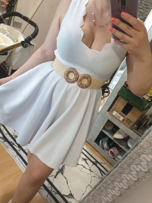 Bohoo sexy dress new, size S-M, white