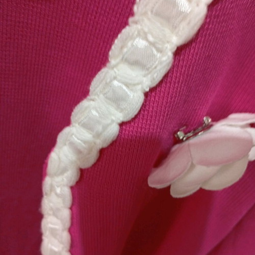 Spring jacket new pink with removable flower size M