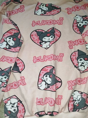 Kuromi pajamas for girls 4-5 years like new, black and pink