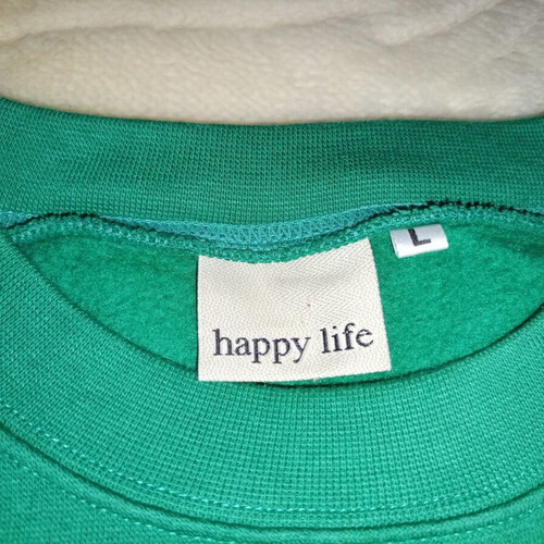 Happy Life vintage oversized crewneck L green like new