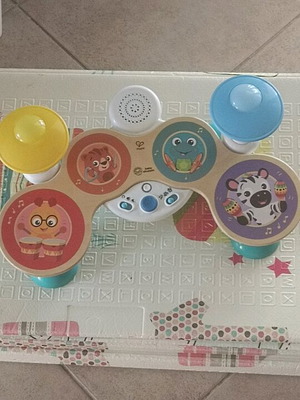 Ξύλινη ντραμς και κρουστά Baby Einstein Hape σαν καινούργιο