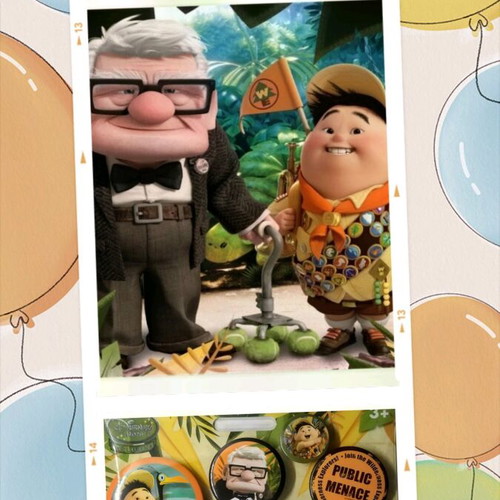 Up Disney Pixar badge set new, 6 pieces