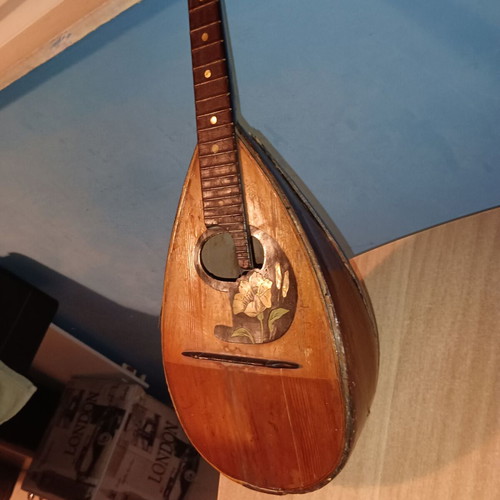 Vintage Mandolin Alfio B. Reina Acireale Neapolitan Italy 1900 used