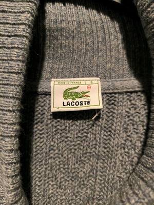 Ζακέτα Lacoste γκρι μέγεθος L σαν καινούργια