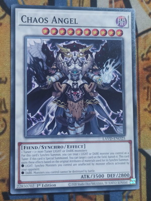 Chaos Angel Synchro κάρτα Yu-Gi-Oh! από τη συλλογή LAVD