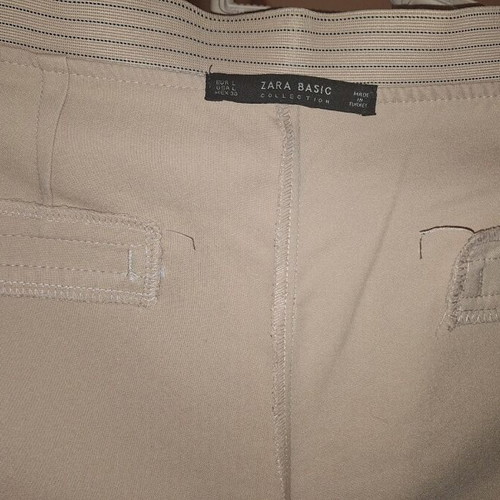 Zara women's pants used, size Large, pink-beige