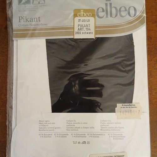 Elbeo Pikant tights No IV 46/48, black, 20 DEN