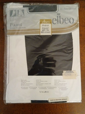 Elbeo Pikant tights No IV 46/48, black, 20 DEN