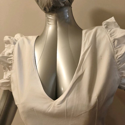 Women's white dress used with open back and nice fit