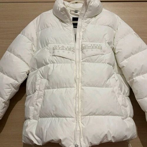 Napapijri white jacket like new, size M