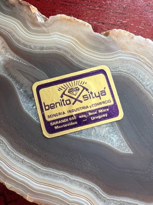Agate stone ashtray used from Uruguay