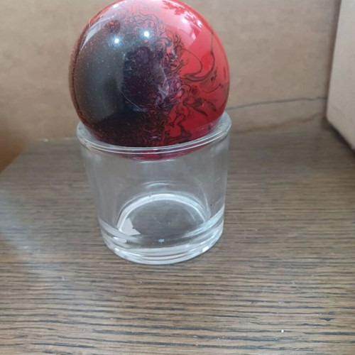Decorative ball with glass base like new