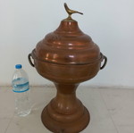 Copper brazier used with brass details
