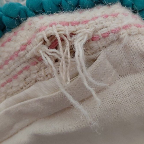 Decorative Boho Pouf used 50×50×30 with fringes