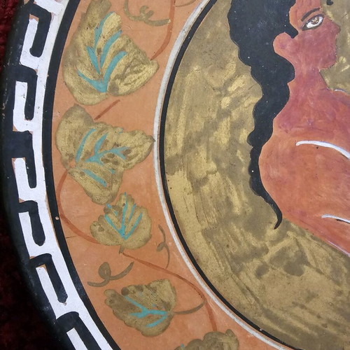 Decorative clay plate like new