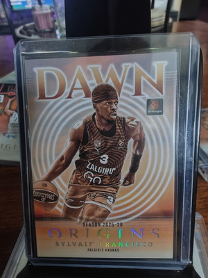 2025-26 Panini Origins EuroLeague Basketball Dawn Orange Parallel card Sylvain Francisco