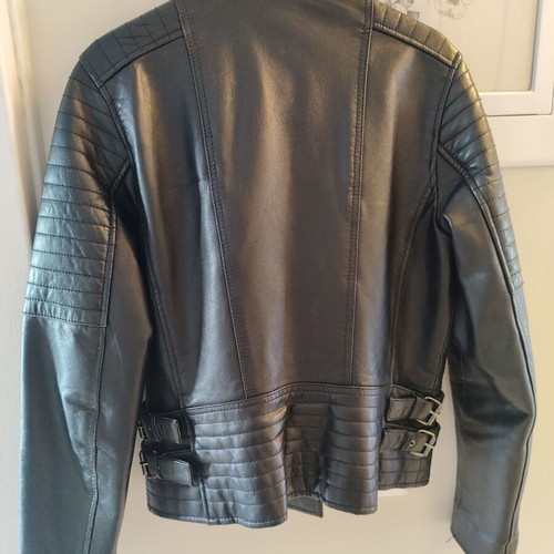 Barney's original leather jacket used, black, size M